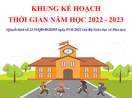 Khung kế hoạch thời gian năm học 2022 - 2023